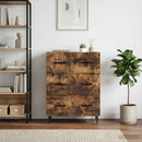 vidaXL Fiókos szekrény 66 x 34,5 x 89,5 cm Szerelt Fa Füstös Tölgy