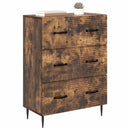 vidaXL Fiókos szekrény Füstös Tölgy 66 x 34,5 x 89,5 cm Szerelt Fa