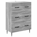 vidaXL Fiókos szekrény Szürke Sonoma 66 x 34,5 x 89,5 cm Szerelt Fa