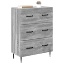 vidaXL Fiókos szekrény Szürke Sonoma 66 x 34,5 x 89,5 cm Szerelt Fa