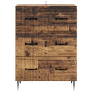 vidaXL Fiókos szekrény Antik Fa 66 x 34,5 x 89,5 cm Szerelt Fa
