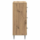 vidaXL Fiókos szekrény 66 x 34,5 x 89,5 cm Szerelt Fa Kézműves Tölgy