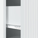 vidaXL Fiókos szekrény Fehér 33 x 34,5 x 89,5 cm Szerelt Fa
