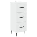 vidaXL Fiókos szekrény Fehér 33 x 34,5 x 89,5 cm Szerelt Fa