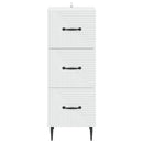 vidaXL Fiókos szekrény Fehér 33 x 34,5 x 89,5 cm Szerelt Fa