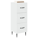 vidaXL Fiókos szekrény Fehér 33 x 34,5 x 89,5 cm Szerelt Fa