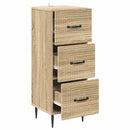 vidaXL Fiókos szekrény Sonoma Tölgy 33 x 34,5 x 89,5 cm Szerelt Fa