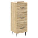 vidaXL Fiókos szekrény Sonoma Tölgy 33 x 34,5 x 89,5 cm Szerelt Fa