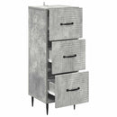 vidaXL Fiókos szekrény Betonszürke 33 x 34,5 x 89,5 cm Szerelt Fa