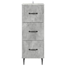 vidaXL Fiókos szekrény Betonszürke 33 x 34,5 x 89,5 cm Szerelt Fa