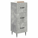 vidaXL Fiókos szekrény Betonszürke 33 x 34,5 x 89,5 cm Szerelt Fa