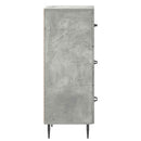 vidaXL Fiókos szekrény Betonszürke 33 x 34,5 x 89,5 cm Szerelt Fa
