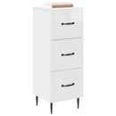 vidaXL Fiókos szekrény Magasfényű Fehér 33 x 34,5 x 89,5 cm Szerelt Fa