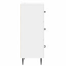 vidaXL Fiókos szekrény Magasfényű Fehér 33 x 34,5 x 89,5 cm Szerelt Fa