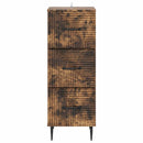 vidaXL Fiókos szekrény Füstös Tölgy 33 x 34,5 x 89,5 cm Szerelt Fa