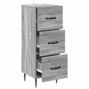 vidaXL Fiókos szekrény Szürke Sonoma 33 x 34,5 x 89,5 cm Szerelt Fa