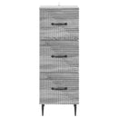 vidaXL Fiókos szekrény Szürke Sonoma 33 x 34,5 x 89,5 cm Szerelt Fa