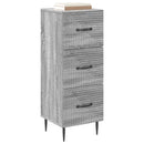 vidaXL Fiókos szekrény Szürke Sonoma 33 x 34,5 x 89,5 cm Szerelt Fa