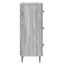 vidaXL Fiókos szekrény Szürke Sonoma 33 x 34,5 x 89,5 cm Szerelt Fa