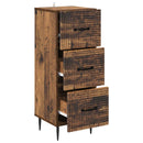 vidaXL Fiókos szekrény Antik Fa 33 x 34,5 x 89,5 cm Szerelt Fa