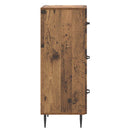vidaXL Fiókos szekrény Antik Fa 33 x 34,5 x 89,5 cm Szerelt Fa