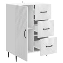 vidaXL Széf Fehér 66 x 34,5 x 89,5 cm Szerelt Fa