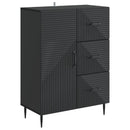 vidaXL Széf fiókkal Fekete 66 x 34,5 x 89,5 cm Szerelt Fa