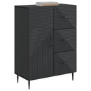 vidaXL Széf fiókkal Fekete 66 x 34,5 x 89,5 cm Szerelt Fa