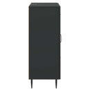 vidaXL Széf fiókkal Fekete 66 x 34,5 x 89,5 cm Szerelt Fa