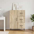 vidaXL Széf fiókkal Sonoma Tölgy 66 x 34,5 x 89,5 cm Szerelt Fa