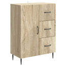 vidaXL Széf fiókkal Sonoma Tölgy 66 x 34,5 x 89,5 cm Szerelt Fa