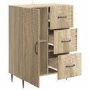 vidaXL Széf fiókkal Sonoma Tölgy 66 x 34,5 x 89,5 cm Szerelt Fa