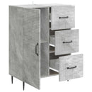 vidaXL Széf fiókkal Betonszürke 66 x 34,5 x 89,5 cm Szerelt Fa