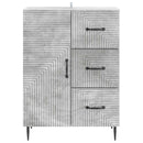 vidaXL Széf fiókkal Betonszürke 66 x 34,5 x 89,5 cm Szerelt Fa