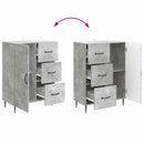 vidaXL Széf fiókkal Betonszürke 66 x 34,5 x 89,5 cm Szerelt Fa