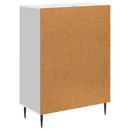vidaXL Széf fiókkal Magasfényű Fehér 66 x 34,5 x 89,5 cm Szerelt Fa