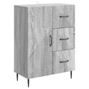 vidaXL Széf fiókkal Szürke Sonoma 66 x 34,5 x 89,5 cm Szerelt Fa