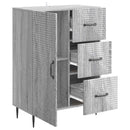 vidaXL Széf fiókkal Szürke Sonoma 66 x 34,5 x 89,5 cm Szerelt Fa