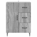 vidaXL Széf fiókkal Szürke Sonoma 66 x 34,5 x 89,5 cm Szerelt Fa