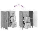 vidaXL Széf fiókkal Szürke Sonoma 66 x 34,5 x 89,5 cm Szerelt Fa