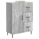 vidaXL Széf fiókkal Szürke Sonoma 66 x 34,5 x 89,5 cm Szerelt Fa