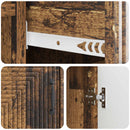 vidaXL Széf fiókkal Antik Fa 66 x 34,5 x 89,5 cm Szerelt Fa