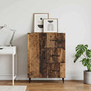 vidaXL Széf fiókkal Antik Fa 66 x 34,5 x 89,5 cm Szerelt Fa