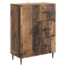 vidaXL Széf fiókkal Antik Fa 66 x 34,5 x 89,5 cm Szerelt Fa