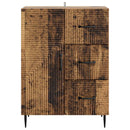 vidaXL Széf fiókkal Antik Fa 66 x 34,5 x 89,5 cm Szerelt Fa