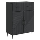 vidaXL Széf Fekete 66 x 34,5 x 89,5 cm Szerelt Fa