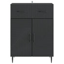 vidaXL Széf Fekete 66 x 34,5 x 89,5 cm Szerelt Fa