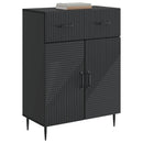 vidaXL Széf Fekete 66 x 34,5 x 89,5 cm Szerelt Fa