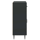 vidaXL Széf Fekete 66 x 34,5 x 89,5 cm Szerelt Fa