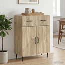 vidaXL Széf fiókkal Sonoma Tölgy 66 x 34,5 x 89,5 cm Szerelt Fa
